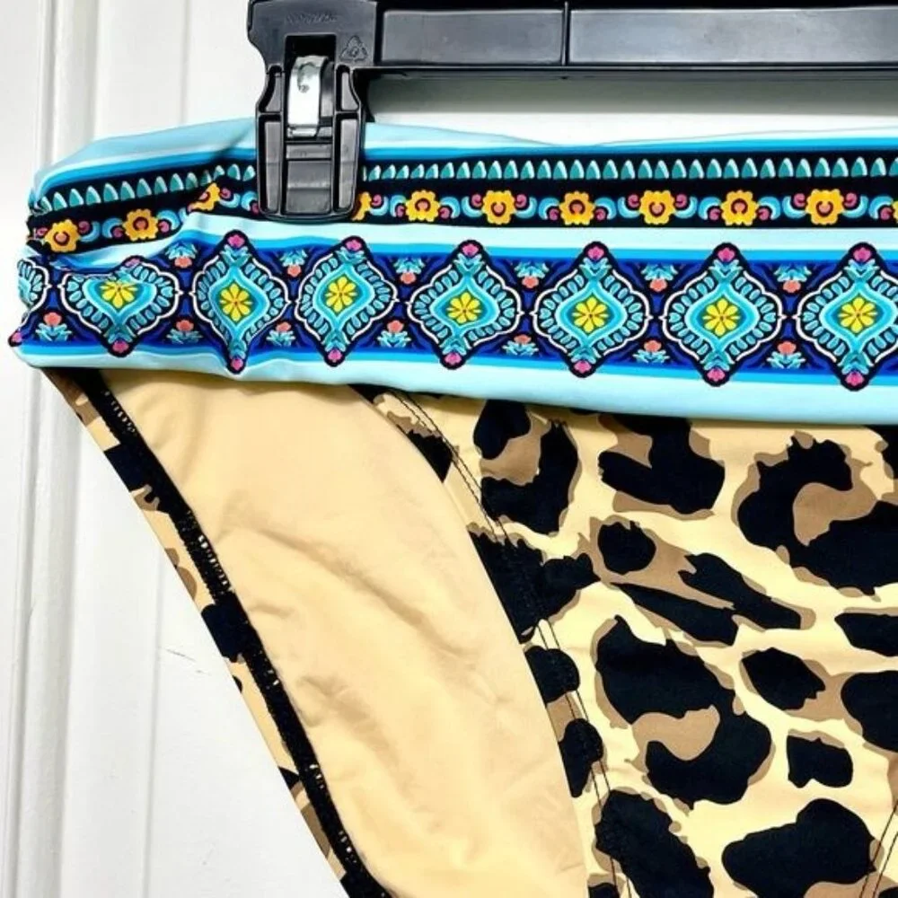LA BLANCA Running Wild Banded Hipster Bottom‎ Size 12